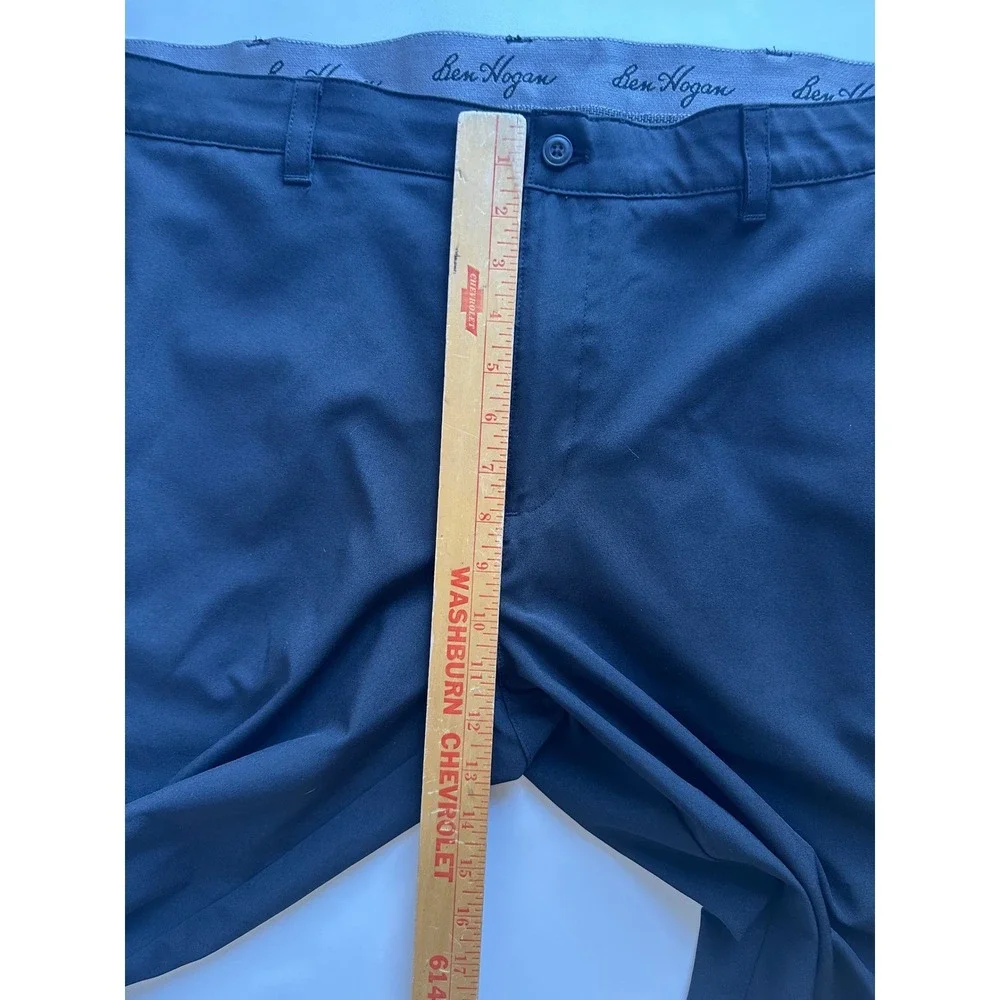 Ben Hogan Mens Black‎ Performance Golf Pants Stretch Waist 40x30 Straight Leg